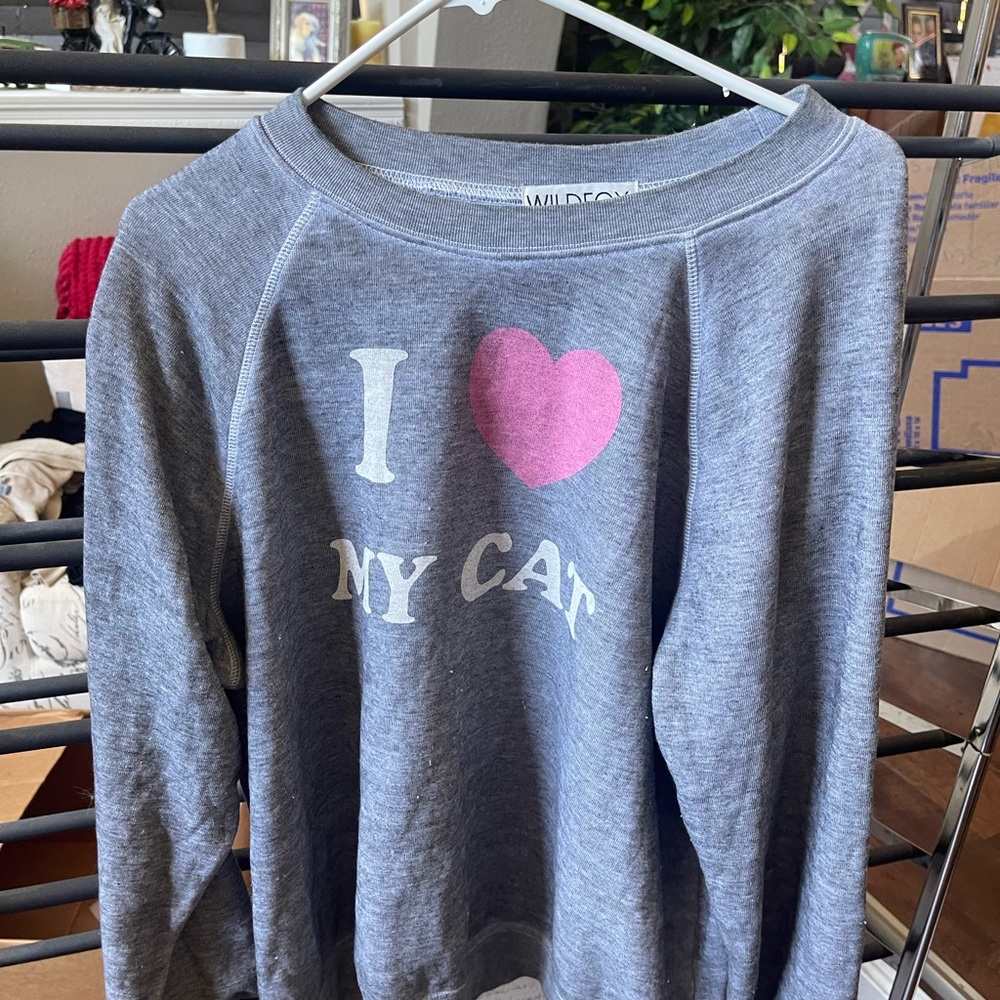 I love my cat wildfox sweater
